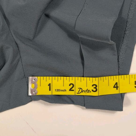 Danskin Paperbag Shorts Women’s S Stormy Weather Charcoal 4” Inseam Pockets NWT - Picture 7 of 12